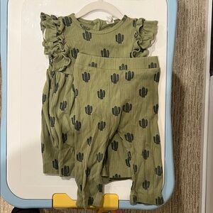 Kate Quinn Cactus Print Dress and Legging Set
